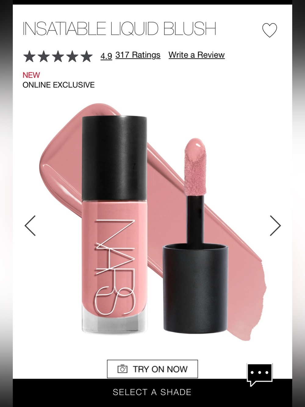 NARS Insatiable Liquid Blush —Behave